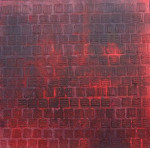Reliëf 2 - acryl op canvas 30 x 30 cm (2014)